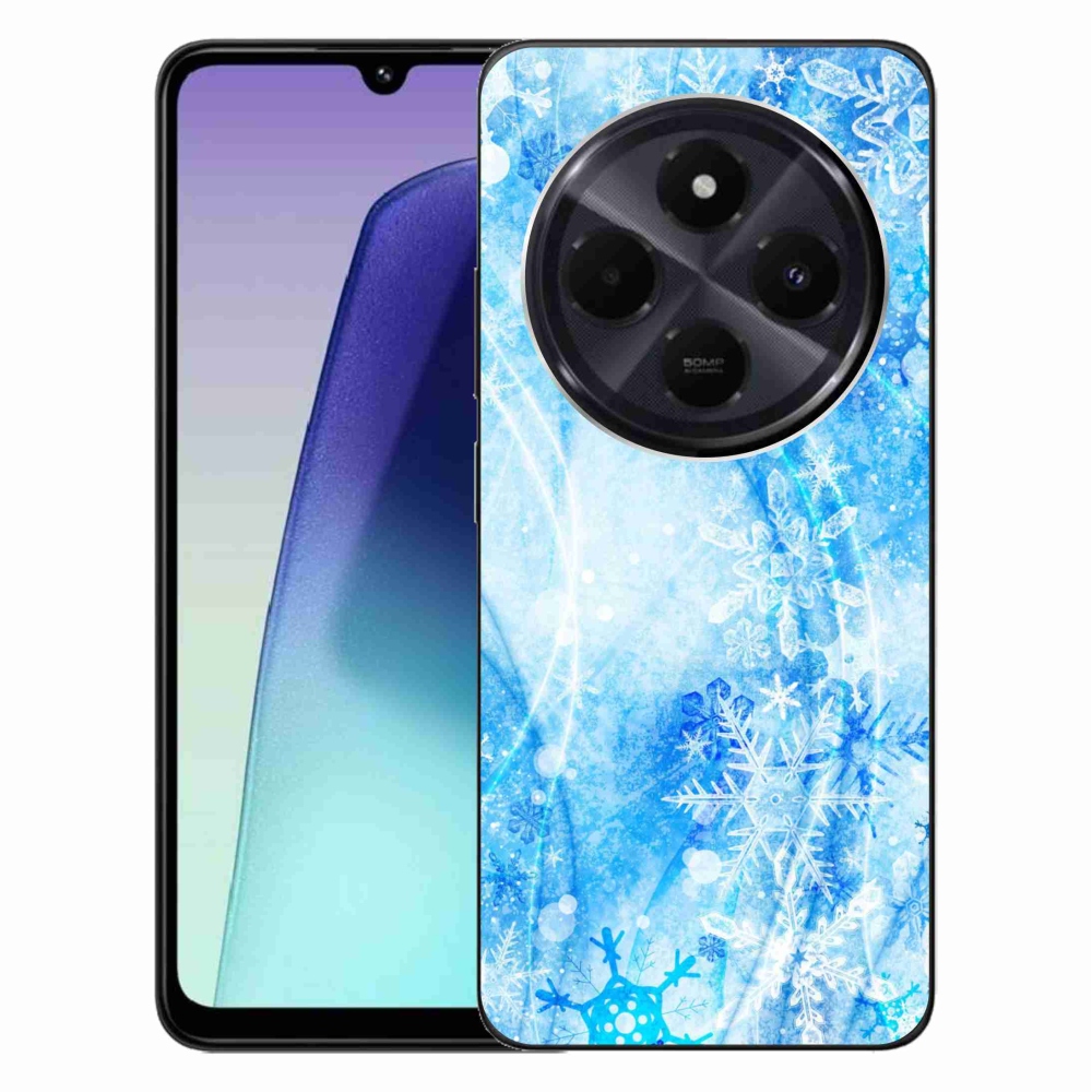 Gelový kryt mmCase na Xiaomi Redmi 14C/Poco C75 - sněhové vločky