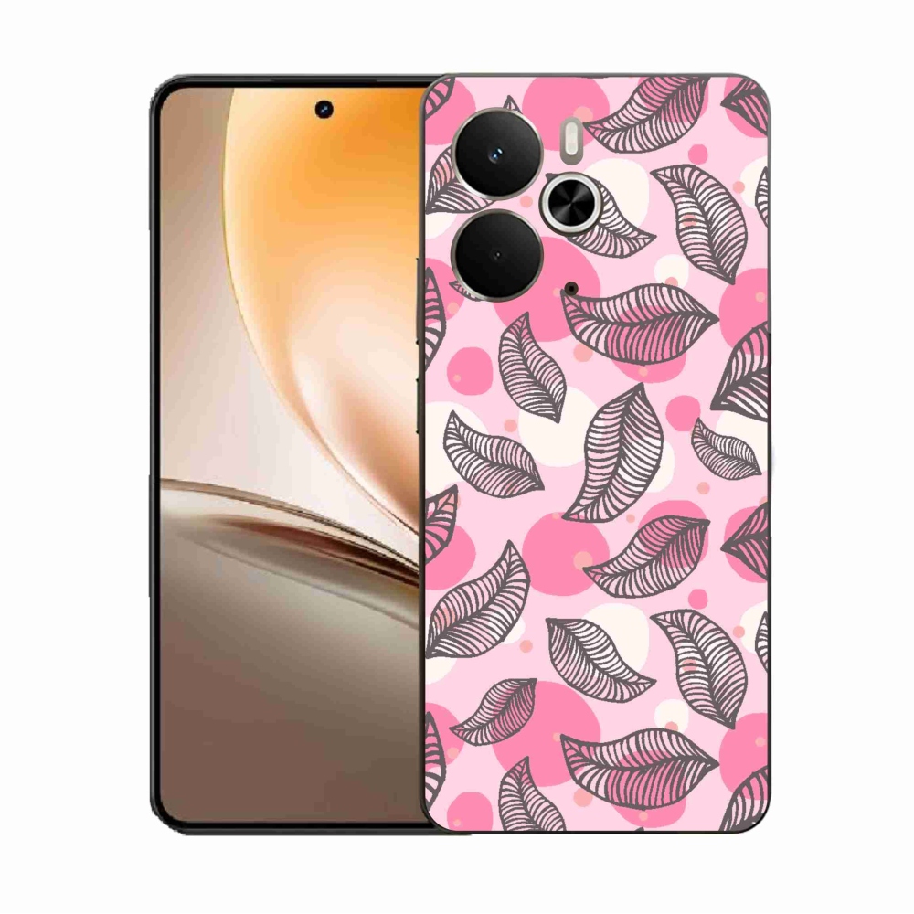Gelový kryt mmCase na Realme 14 5G - kreslené padající listy