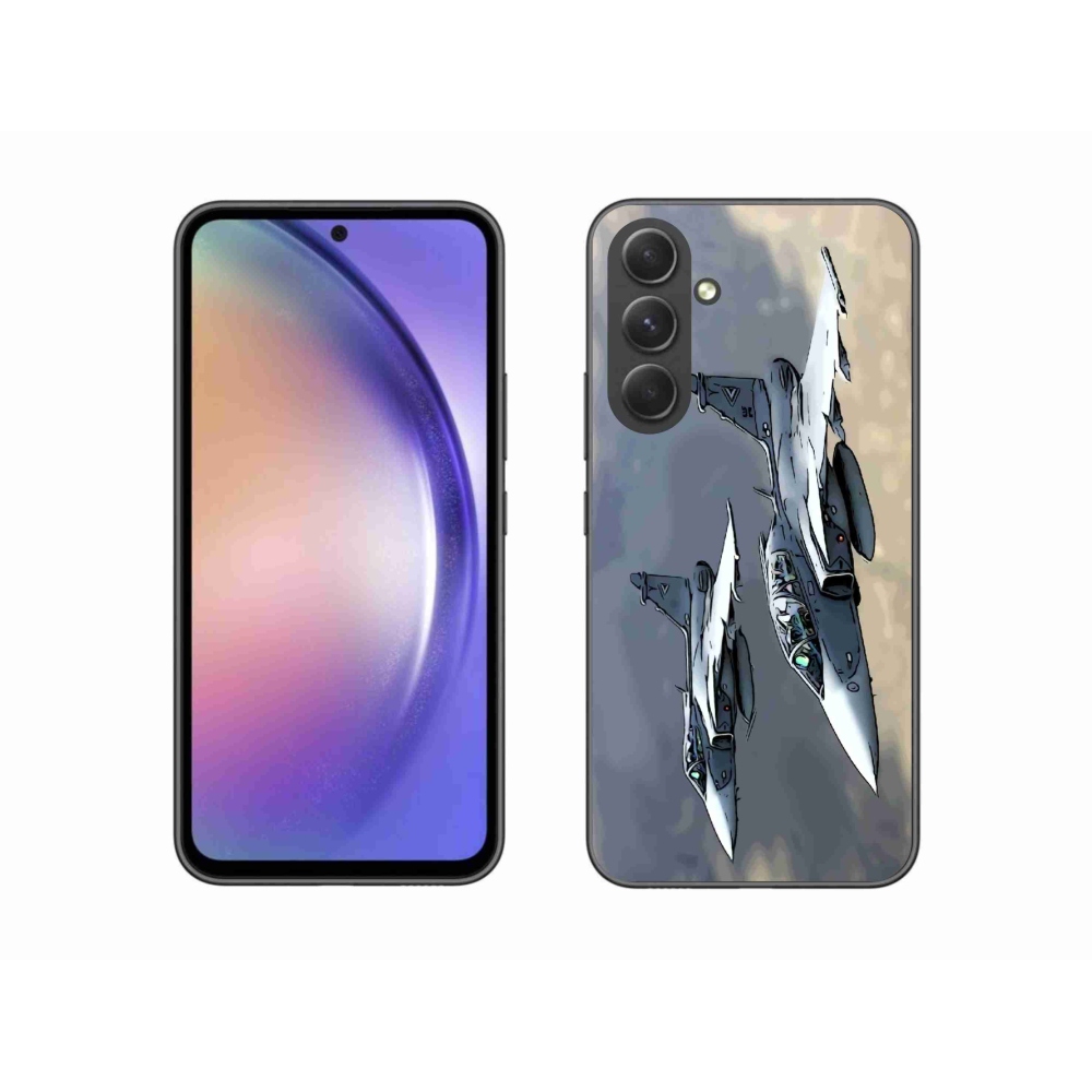 Gelový kryt mmCase na Samsung Galaxy A54 5G - stíhačky