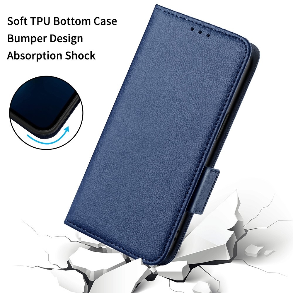 Wallet knížkové pouzdro na Vivo X80 Lite - tmavěmodré