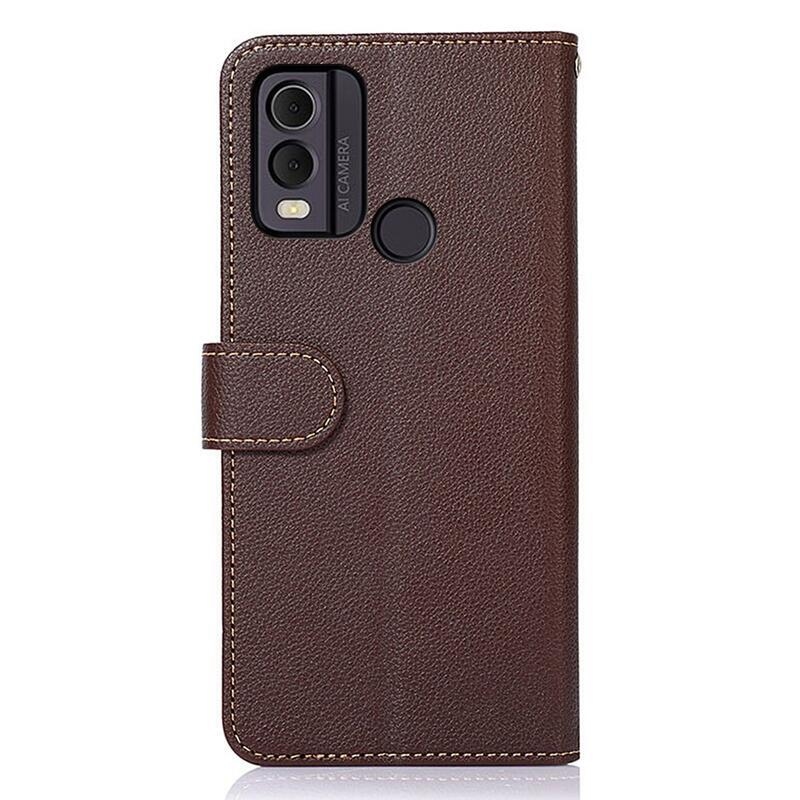 KHAZ knížkové pouzdro na Nokia C22 - hnědé