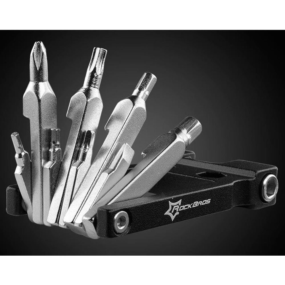 Kompaktní cyklistické nářadí 16 v 1 pro rychlé opravy kola