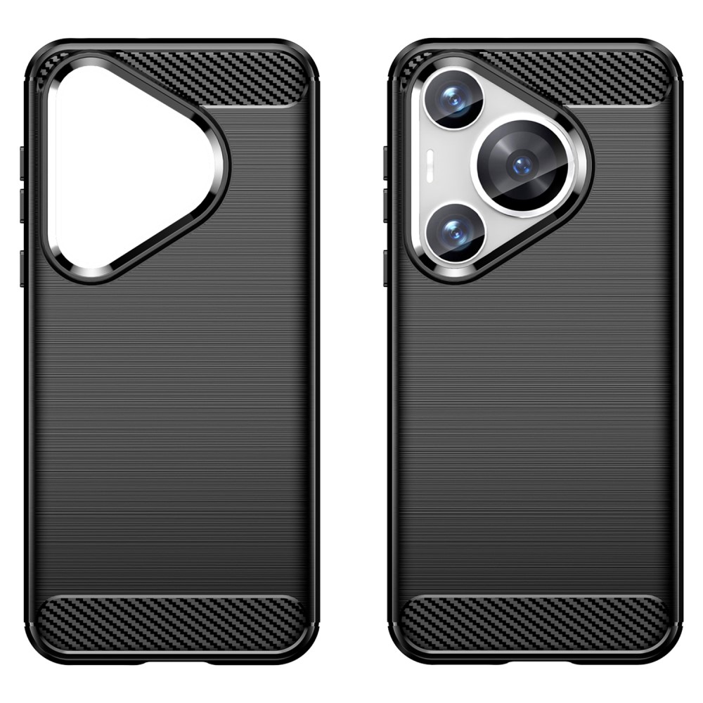 Carbon odolný gelový obal na Huawei Pura 70 Pro - černý