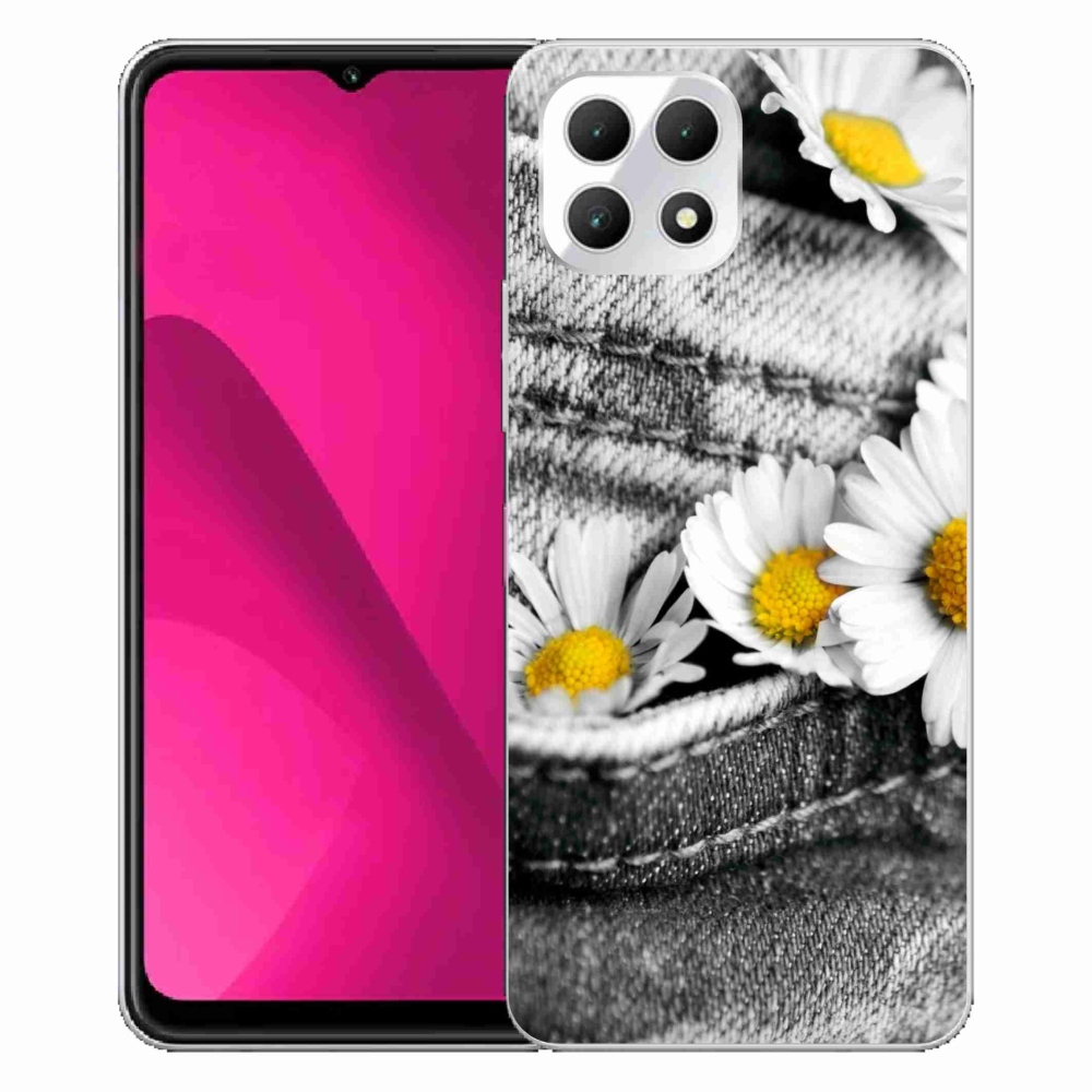 Gelový kryt mmCase na T-Mobile T Phone 2 - kopretiny
