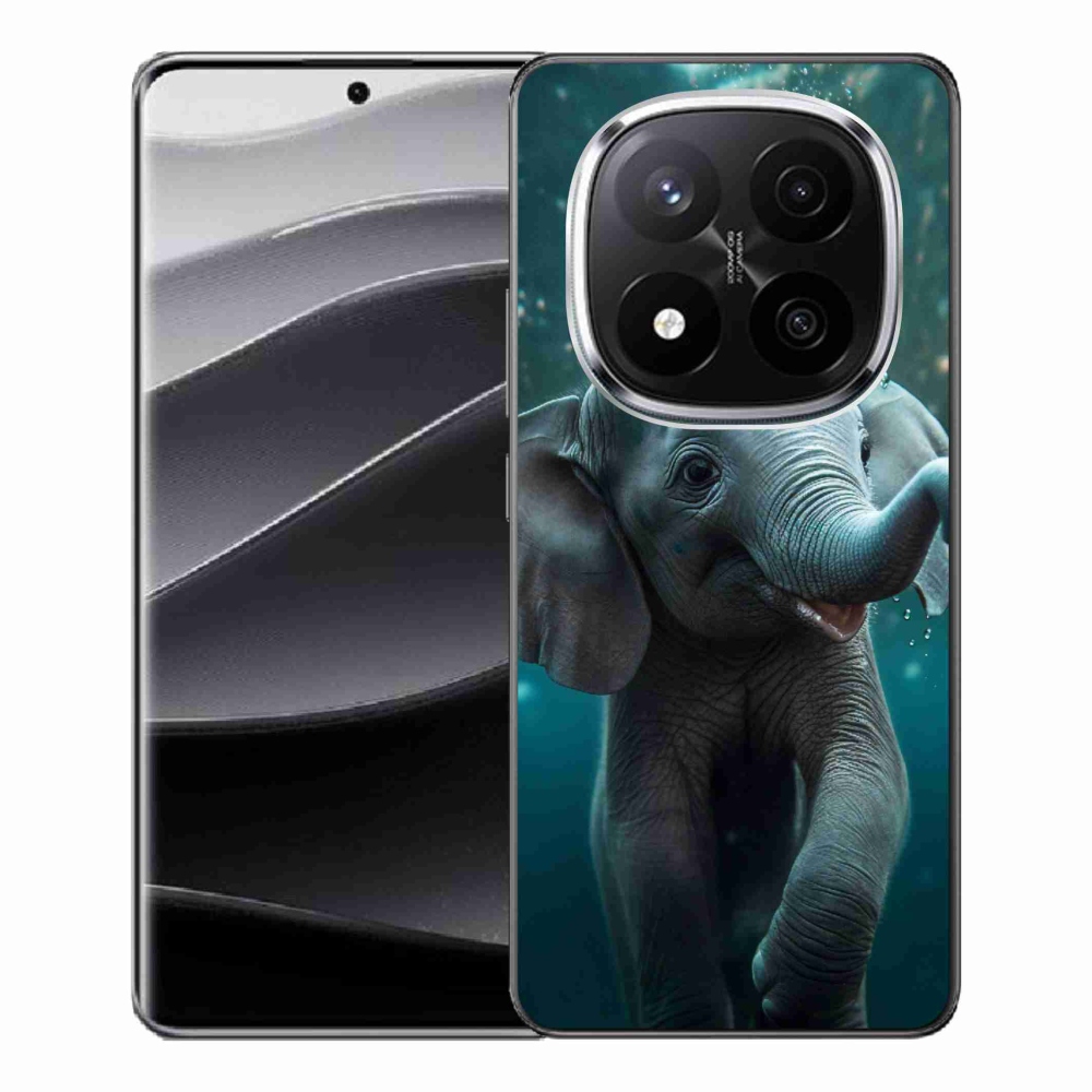 Gelový kryt mmCase na Xiaomi Redmi Note 14 Pro+ 5G - slůně pod vodou
