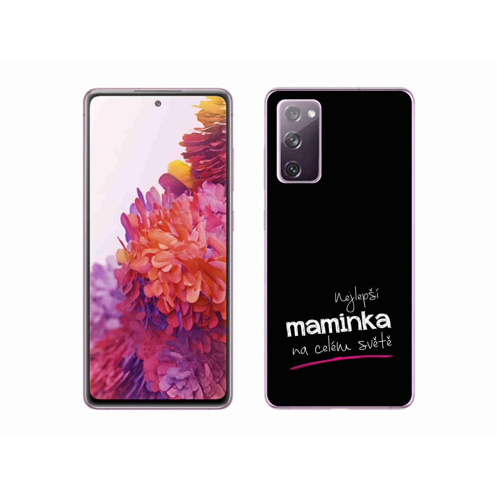 Gelový kryt mmCase na Samsung Galaxy S20 FE - nejlepší maminka 4 černé pozadí