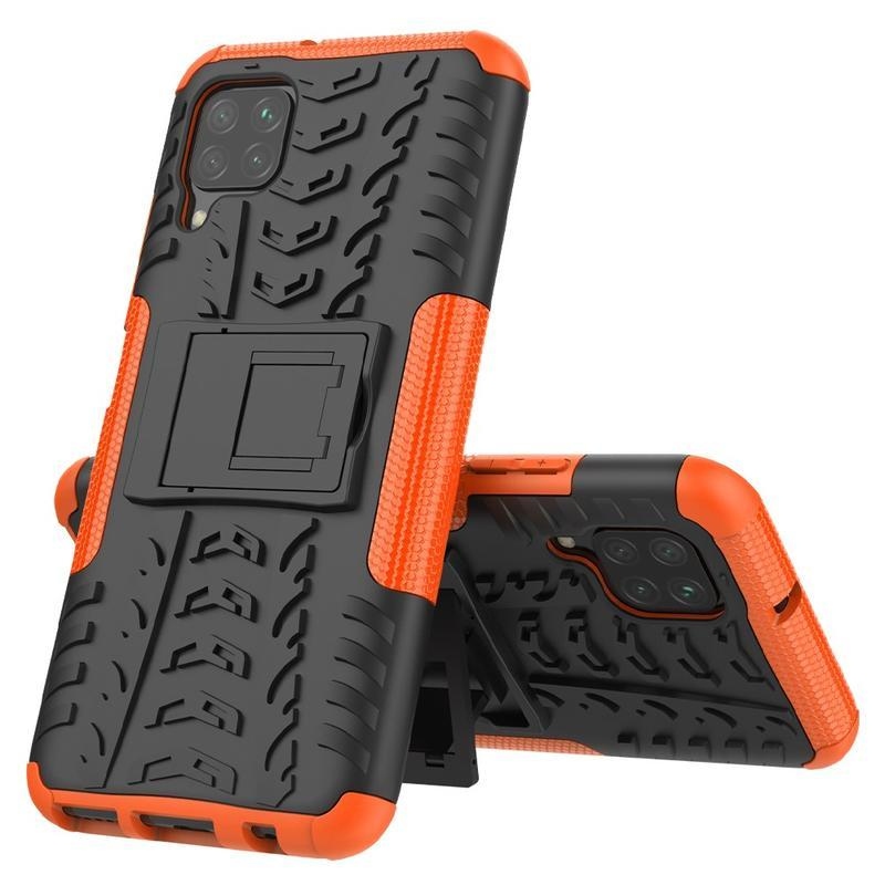 Kick odolný hybridní kryt na mobil Huawei P40 Lite - oranžový