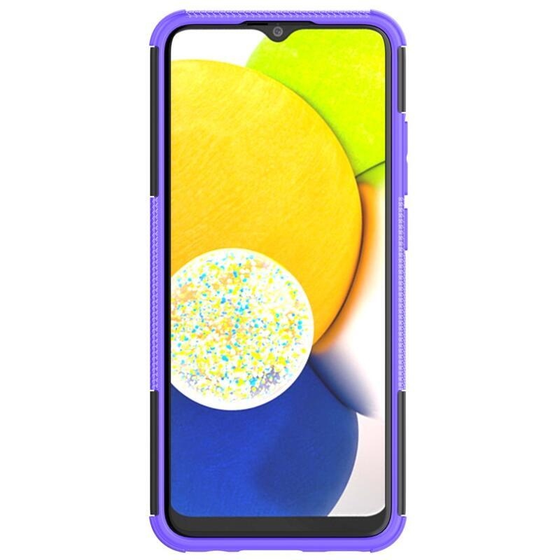 Kick odolný hybridní kryt na mobil Samsung Galaxy A03 - fialový