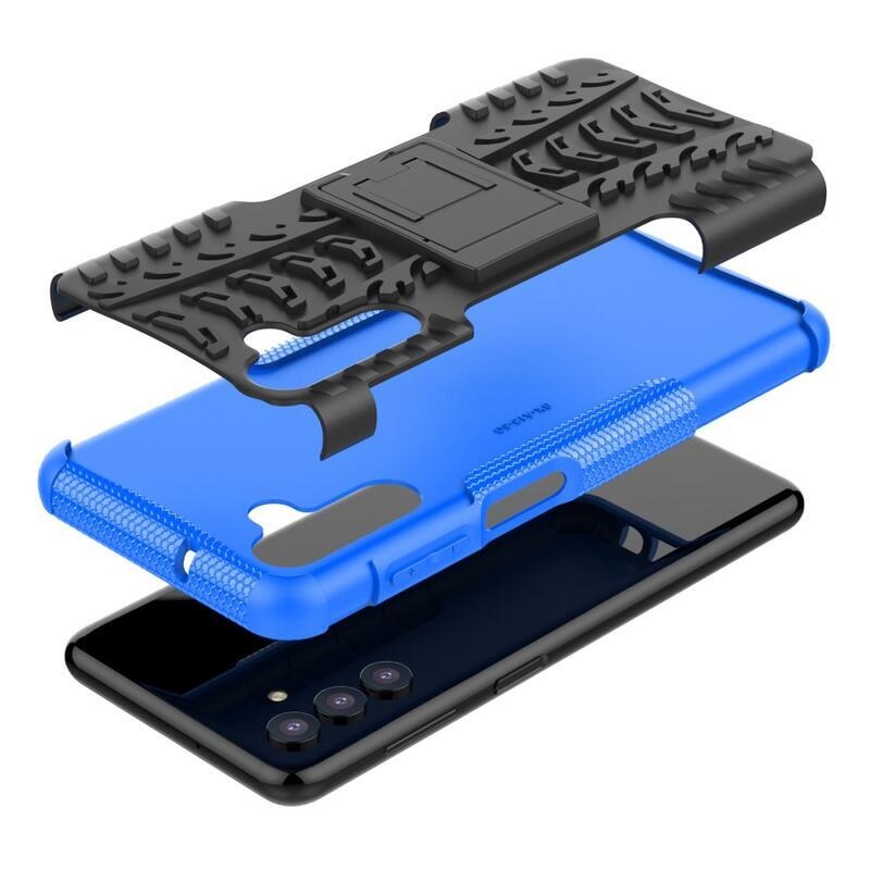 Kick odolný hybridní kryt na mobil Samsung Galaxy A13 5G/Galaxy A04s (164.7 x 76.7 x 9.1 mm) - modrý
