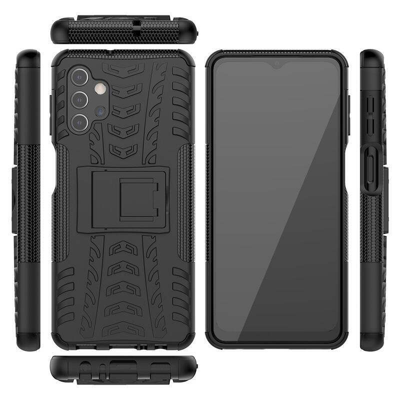 Kick odolný hybridní kryt na mobil Samsung Galaxy A32 5G - černý