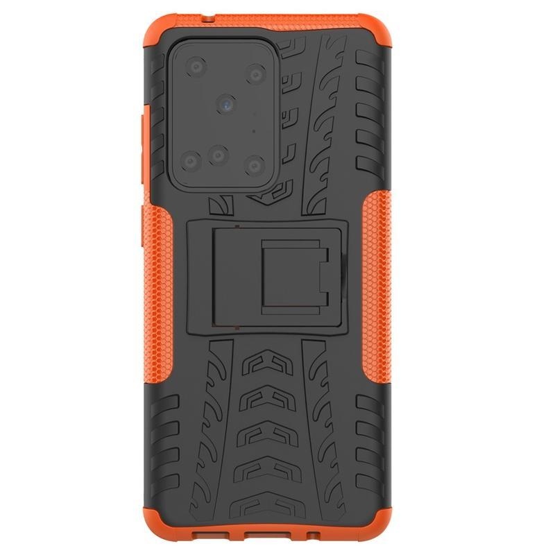 Kick odolný hybridní kryt na mobil Samsung Galaxy S20 Ultra - oranžový