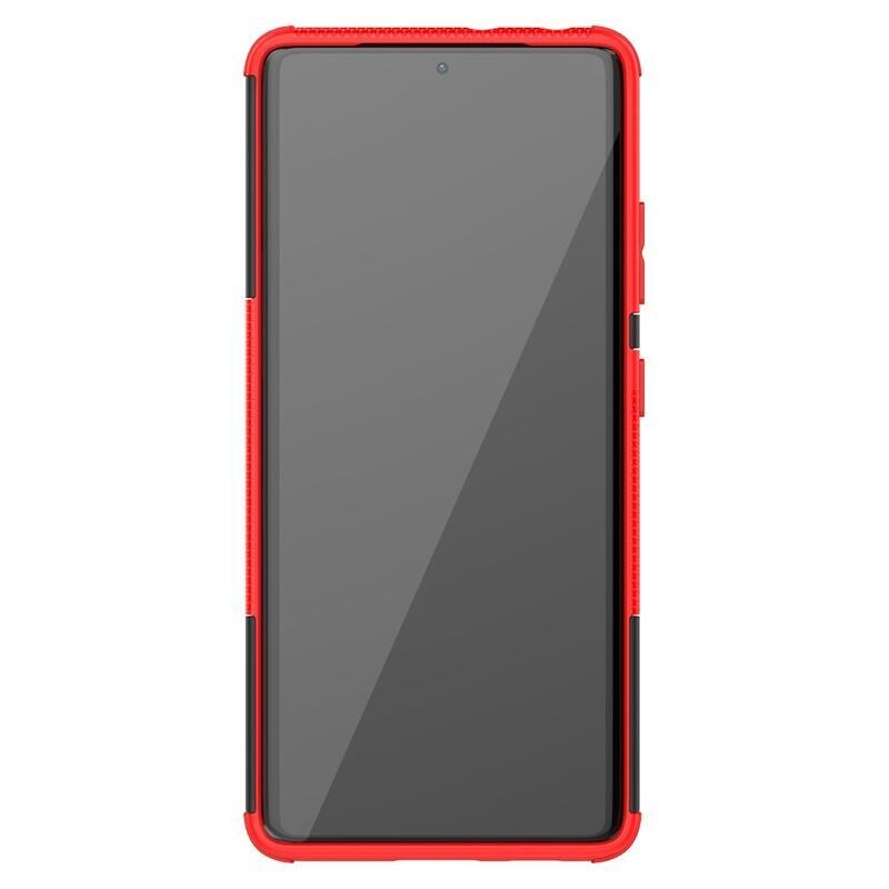 Kick odolný hybridní kryt na mobil Samsung Galaxy S21 Ultra 5G - červený