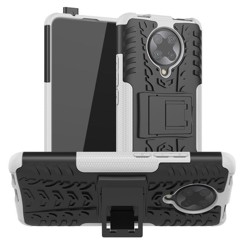 Kick odolný hybridní kryt na mobil Xiaomi Poco F2 Pro - bílý