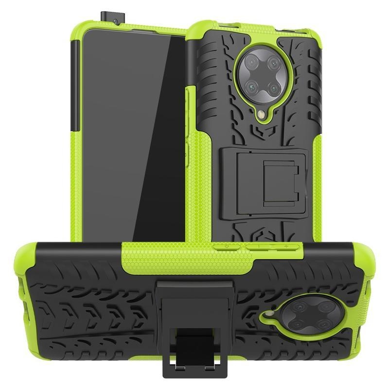 Kick odolný hybridní kryt na mobil Xiaomi Poco F2 Pro - zelený