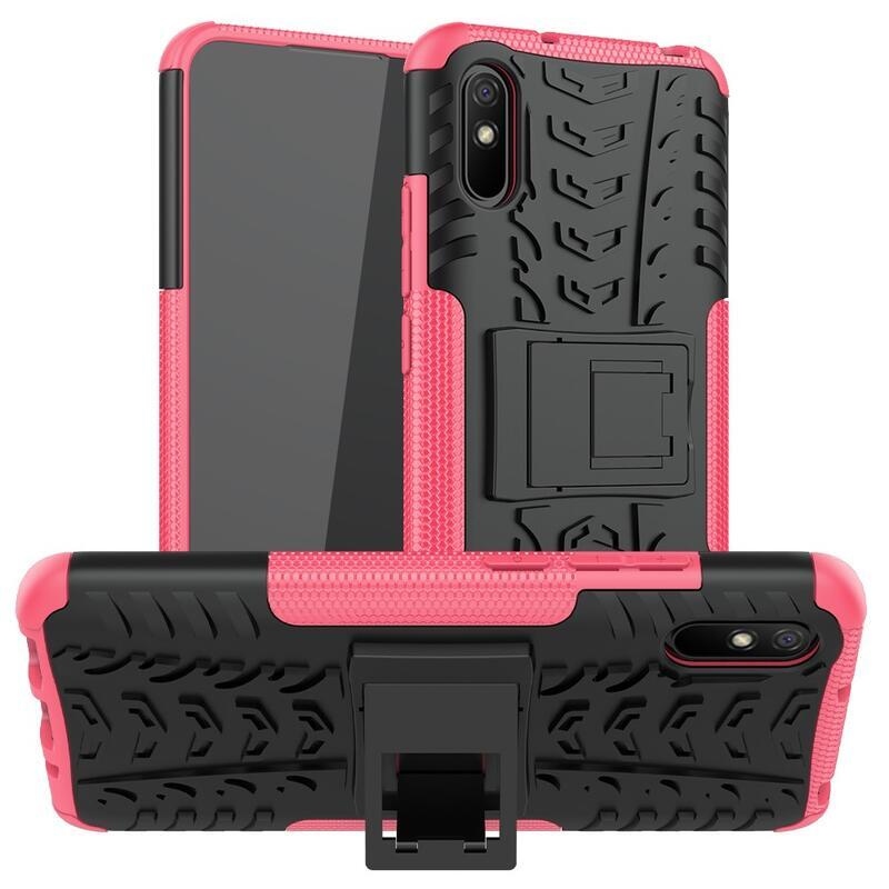 Kick odolný hybridní kryt na mobil Xiaomi Redmi 9A - rose