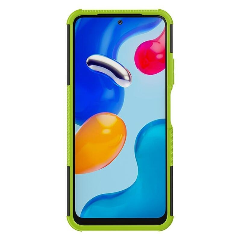 Kick odolný hybridní kryt na mobil Xiaomi Redmi Note 11 4G/Note 11S 4G - zelený