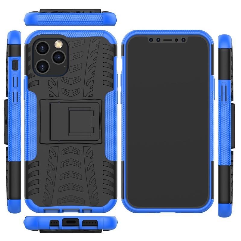 Kick odolný hybridní kryt pro mobil iPhone 12 Pro/12 - modrý