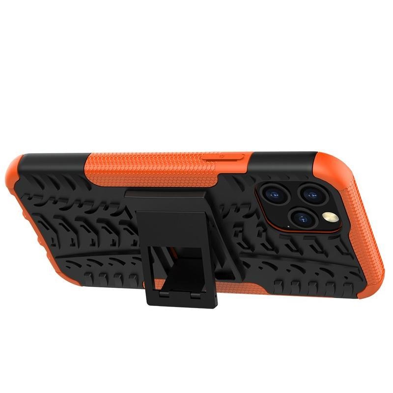 Kick odolný hybridní kryt pro mobil iPhone 12 Pro/12 - oranžový