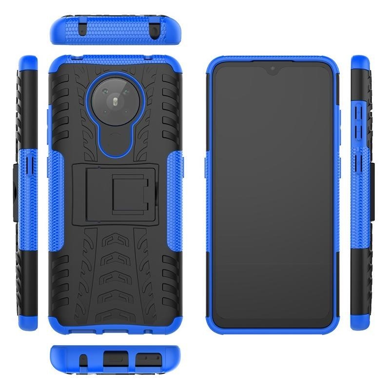 Kick odolný hybridní kryt pro mobil Nokia 5.3 - modrý