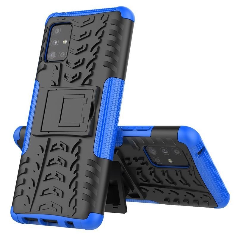 Kick odolný hybridní kryt pro telefon Samsung Galaxy A51 5G - modrý