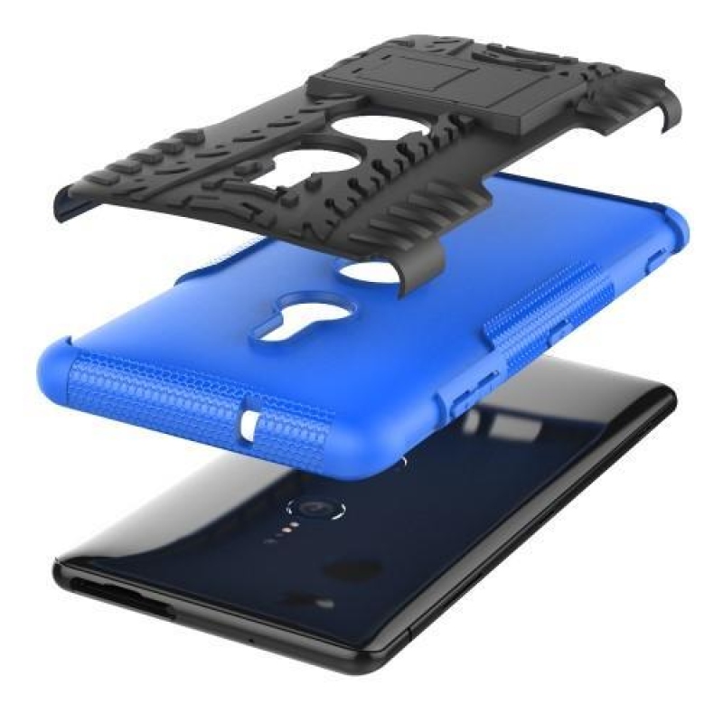 Kick odolný hybridní obal pro Sony Xperia XZ3 - modrý
