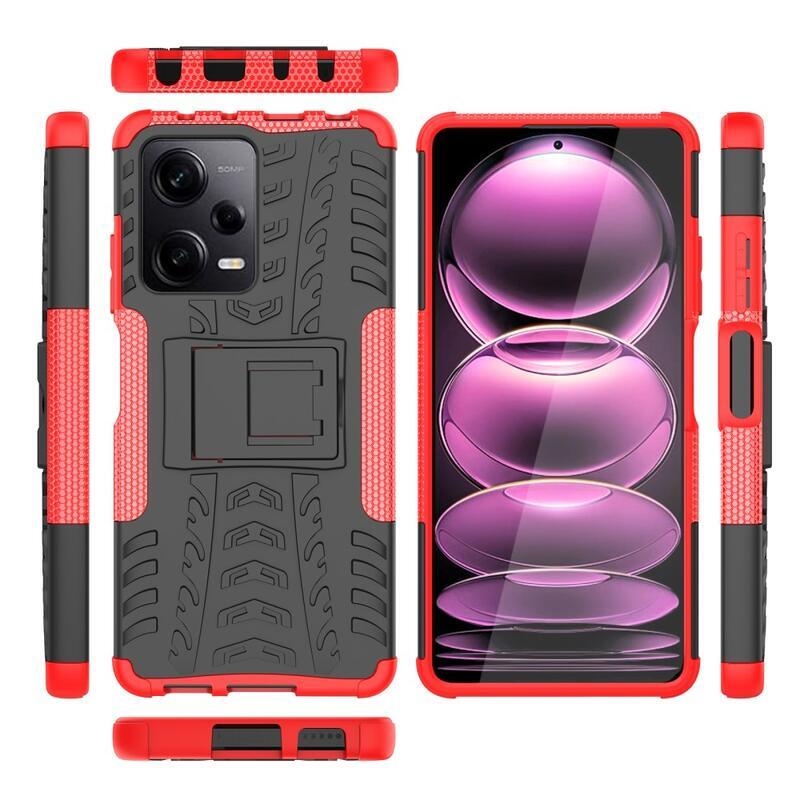 Kick odolný kryt na Xiaomi Redmi Note 12 Pro 5G/Poco X5 Pro 5G - červený