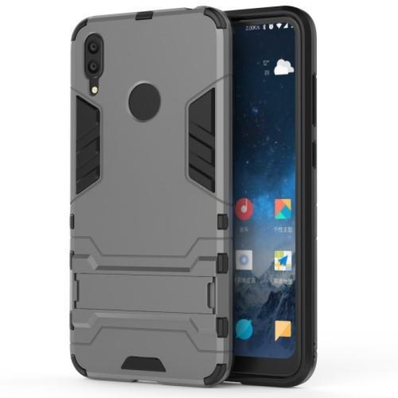 Guard odolný hybridní obal na mobil Huawei Y7 (2019) - šedý