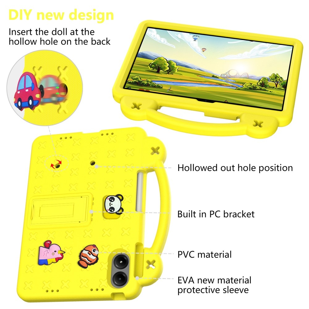 Kids odolný obal na tablet Xiaomi Redmi Pad 2 Pro - žlutý