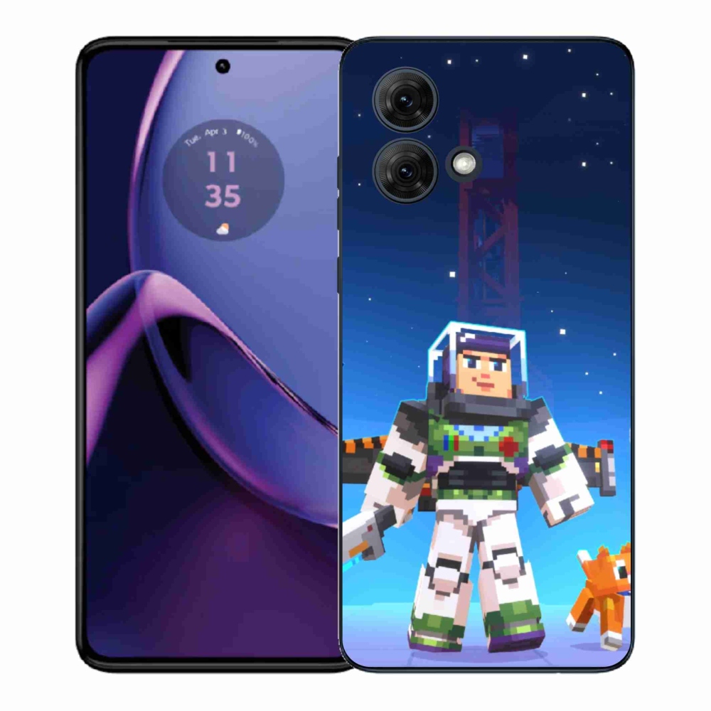 Gelový kryt mmCase na Motorola Moto G84 5G - minecraft 2
