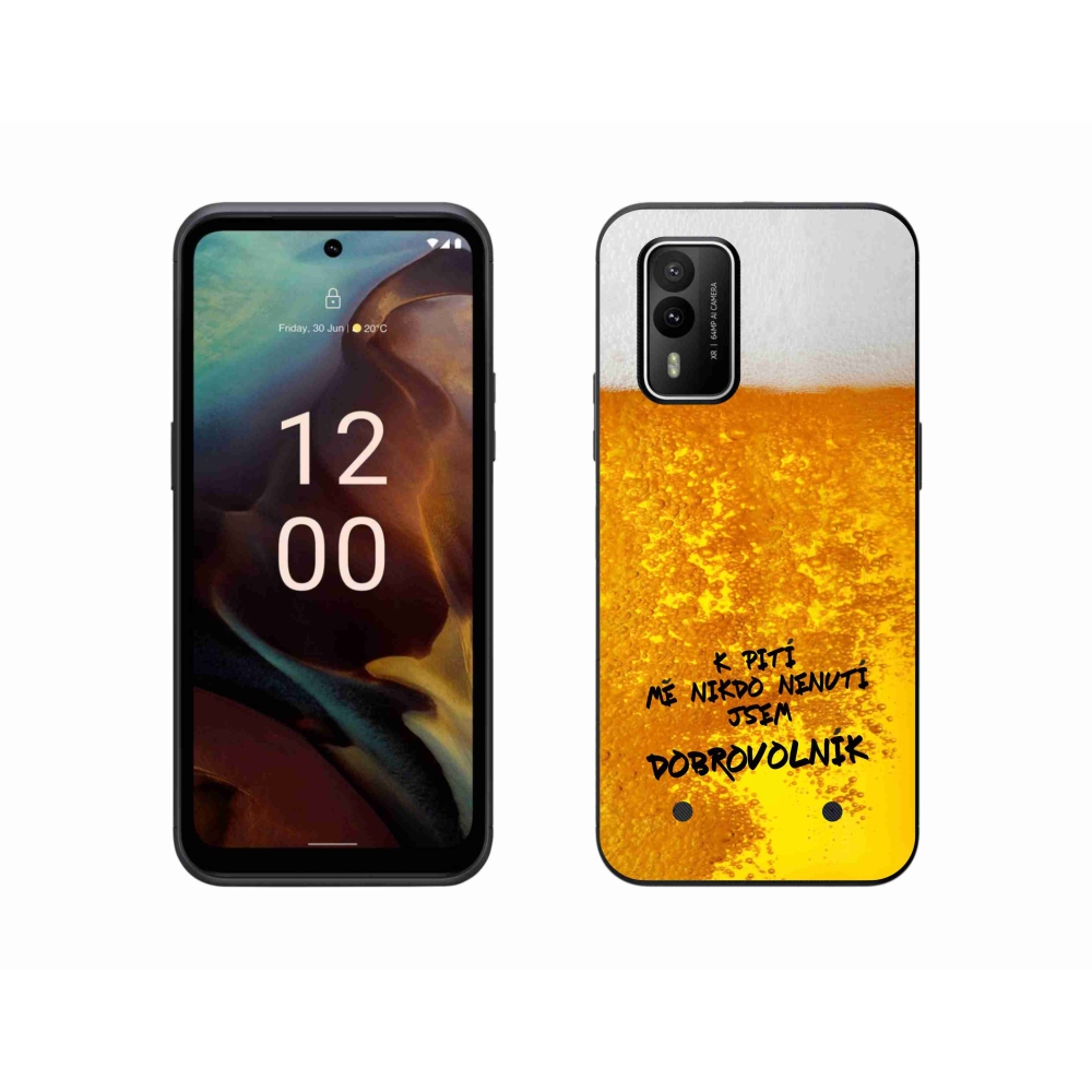 Gelový kryt mmCase na Nokia XR21 - pivní motiv 4