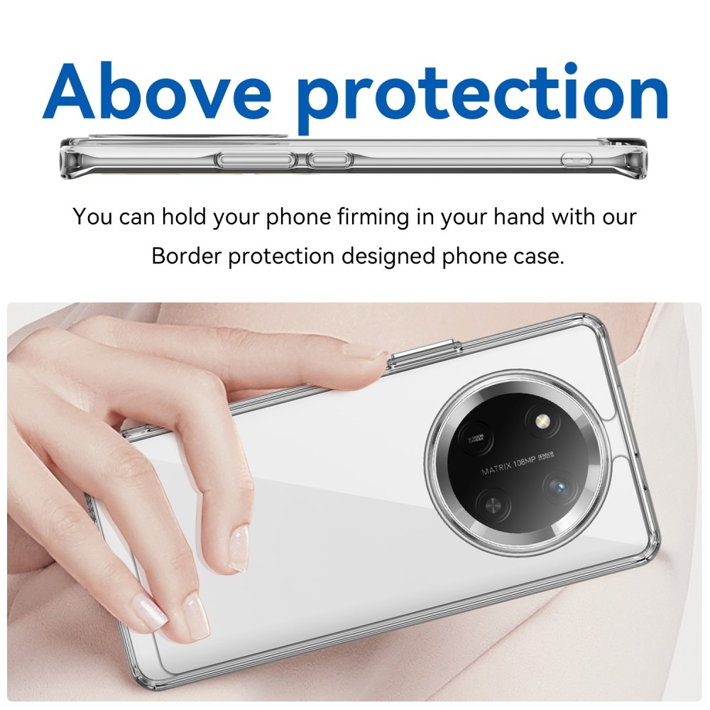 Gelový obal s pevnými zády na Honor Magic 7 Lite 5G - průhledný
