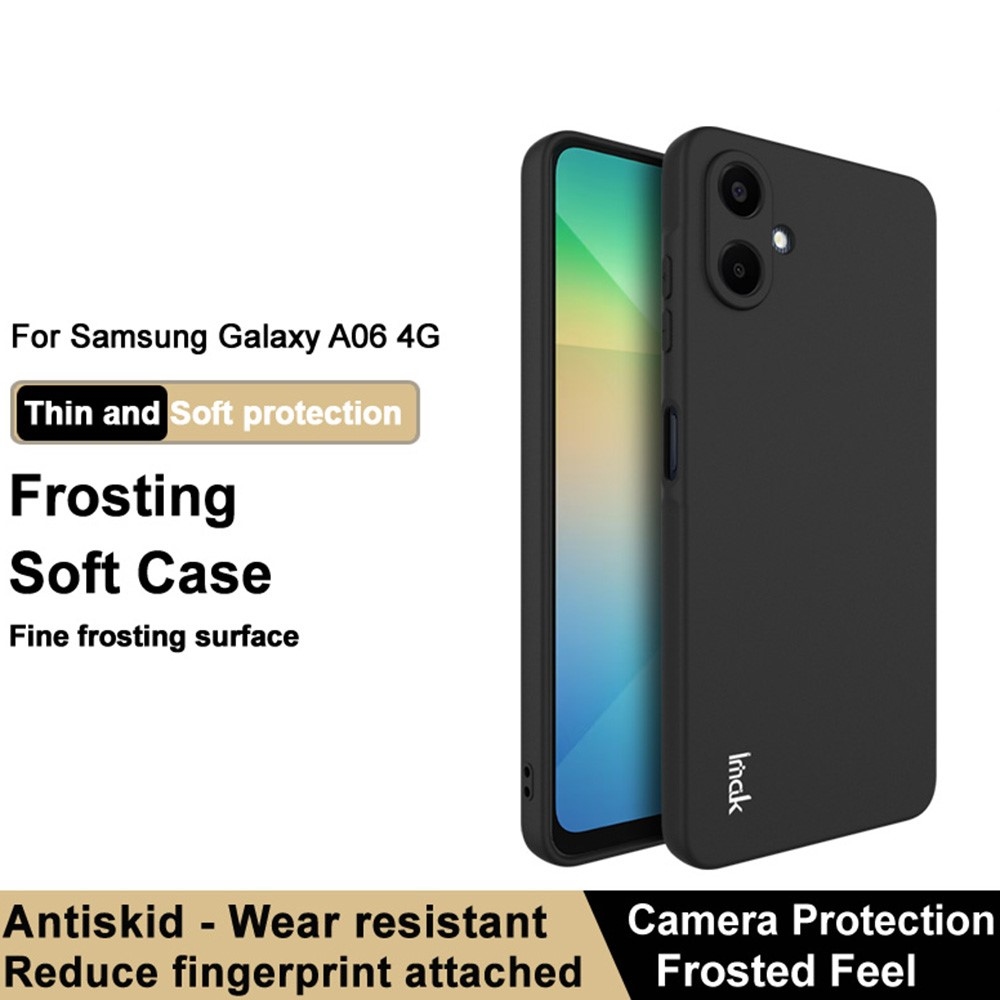 IMK matný gelový obal na Samsung Galaxy A06 4G - černý