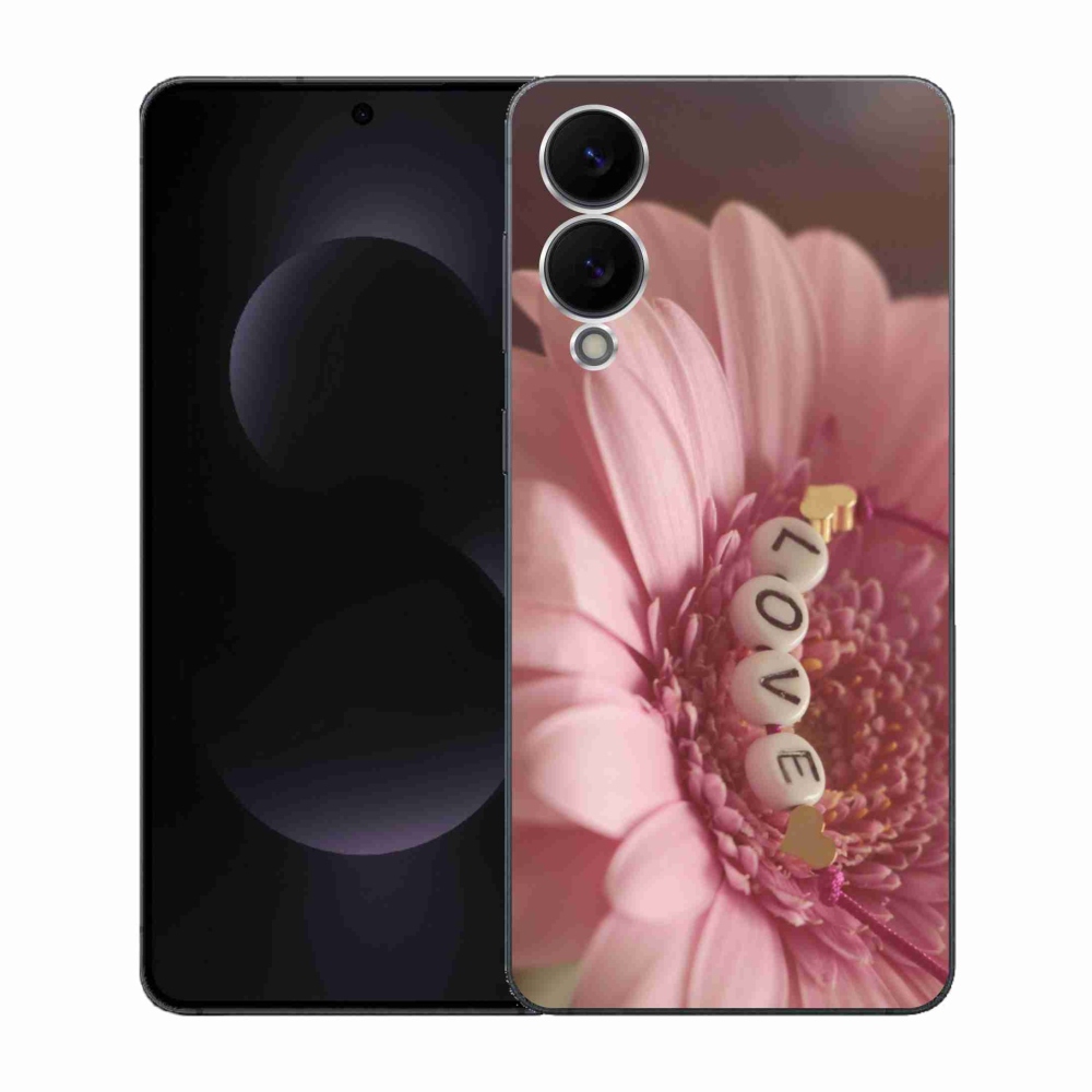 Gelový kryt mmCase na Samsung Galaxy S25 Edge - přívěsek love