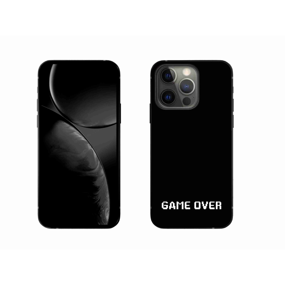 Gelový kryt mmCase na iPhone 13 Pro 6.1 - game over černé pozadí