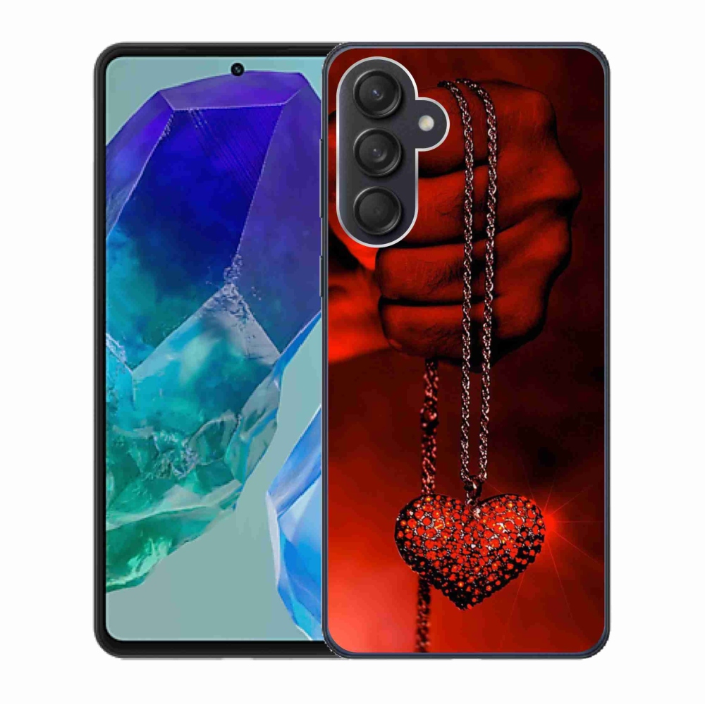 Gelový kryt mmCase na Samsung Galaxy M55 5G - náhrdelník