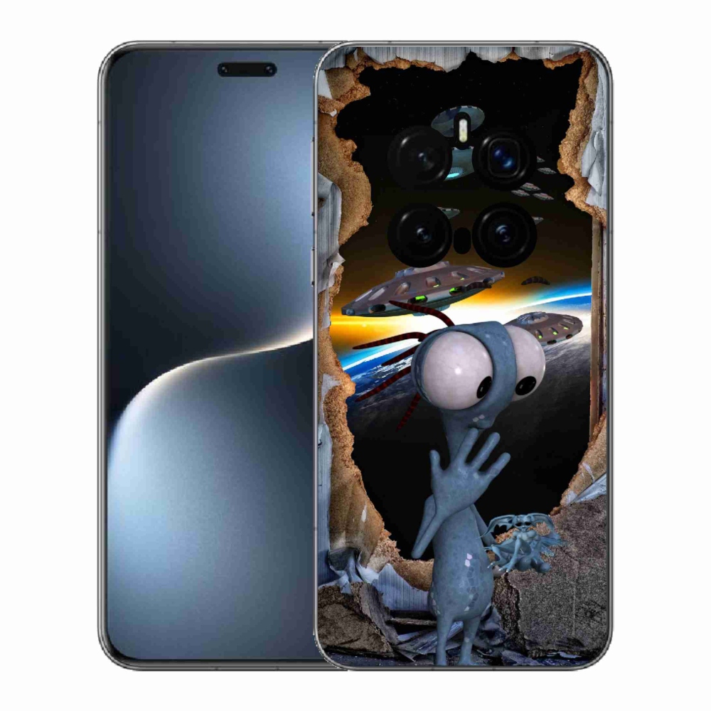 Gelový kryt mmCase na Honor Magic 7 Pro 5G - mimozemšťan