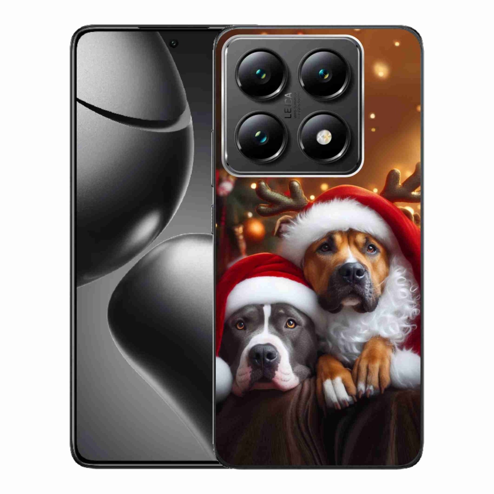 Gelový kryt mmCase na Xiaomi 14T Pro - vánoční psi