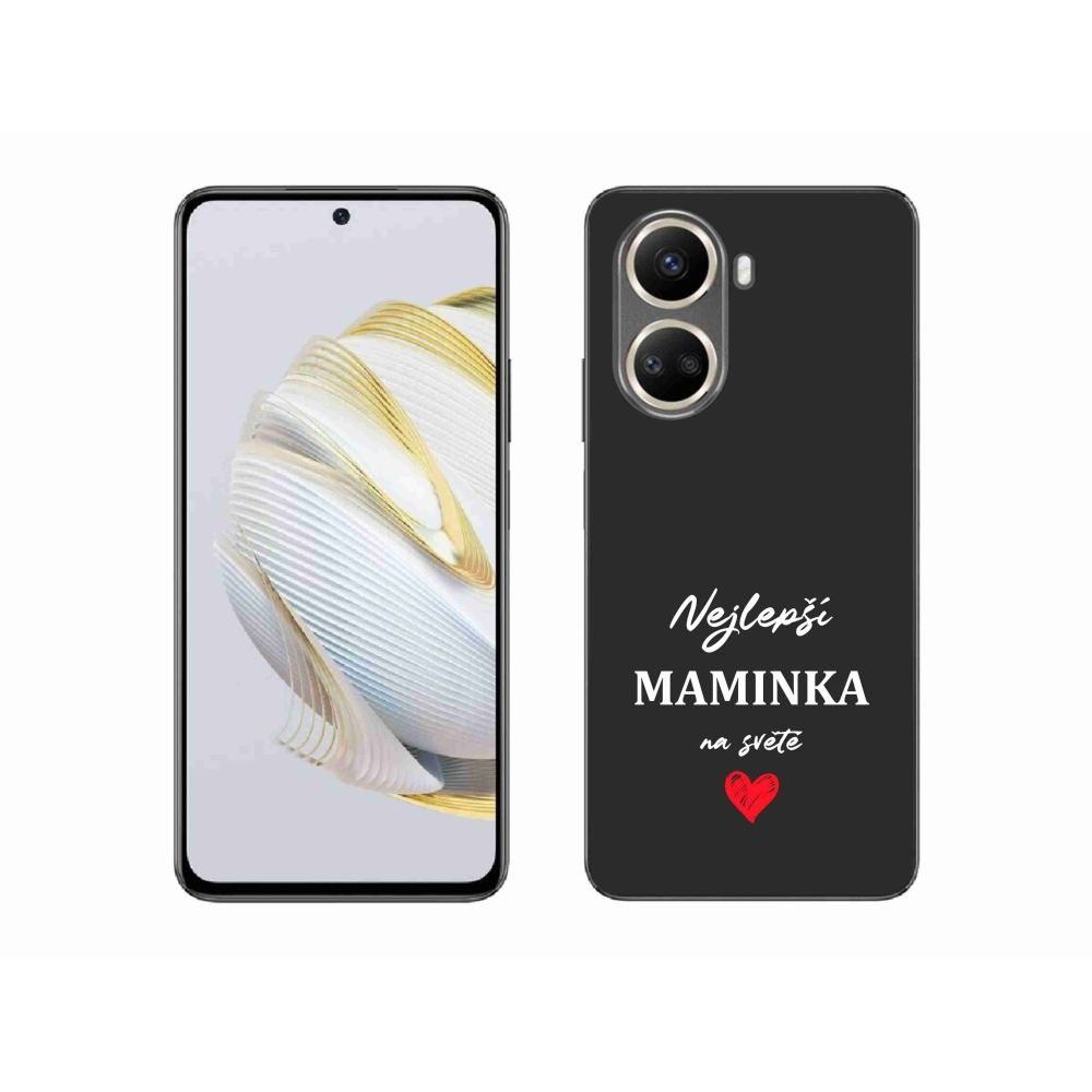 Gelový kryt mmCase na Huawei Nova 10 SE - nejlepší maminka 1 černé pozadí