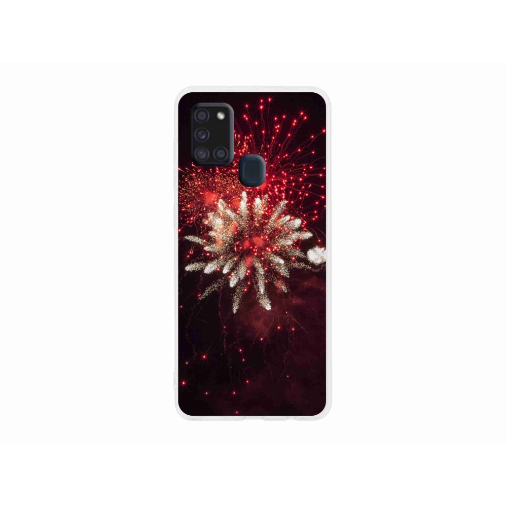 Gelový kryt mmCase na Samsung Galaxy A21s - ohňostroj