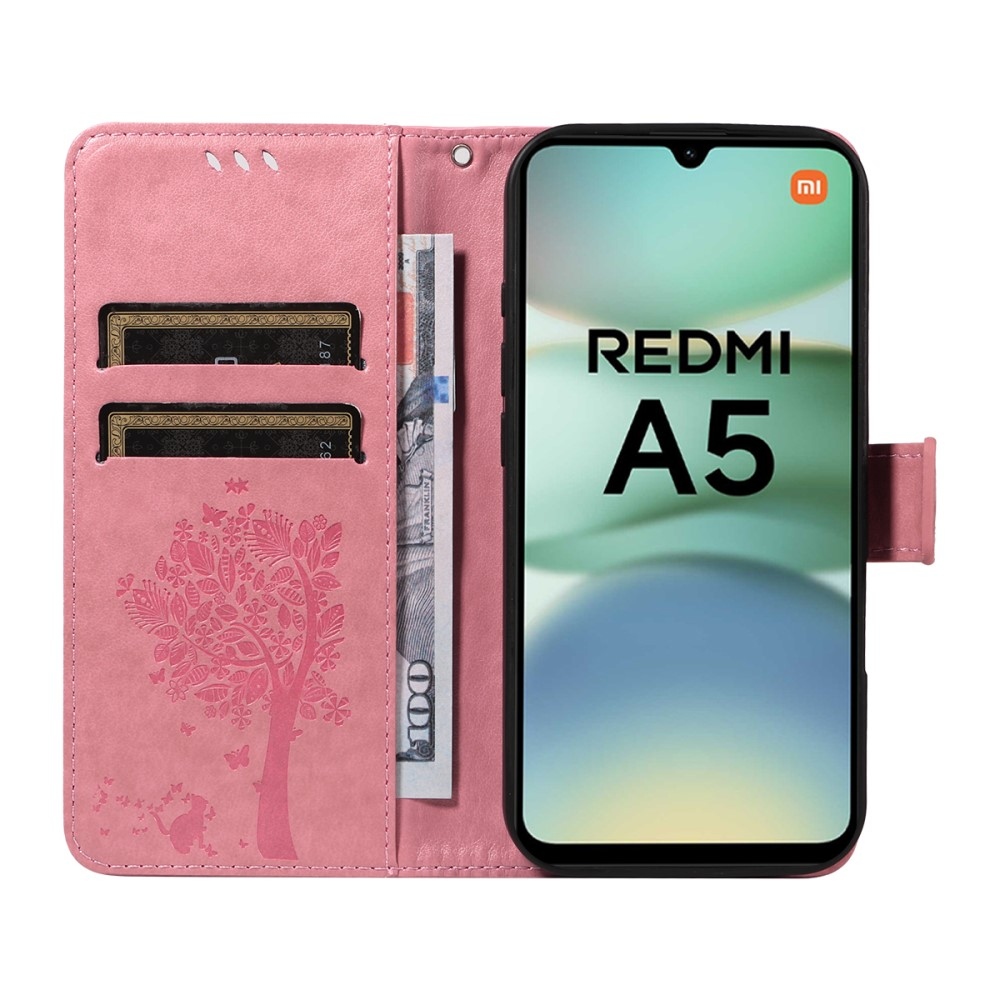 Trees knížkové pouzdro na Xiaomi Redmi A5 (173.45x79.35x8.45mm) - růžové