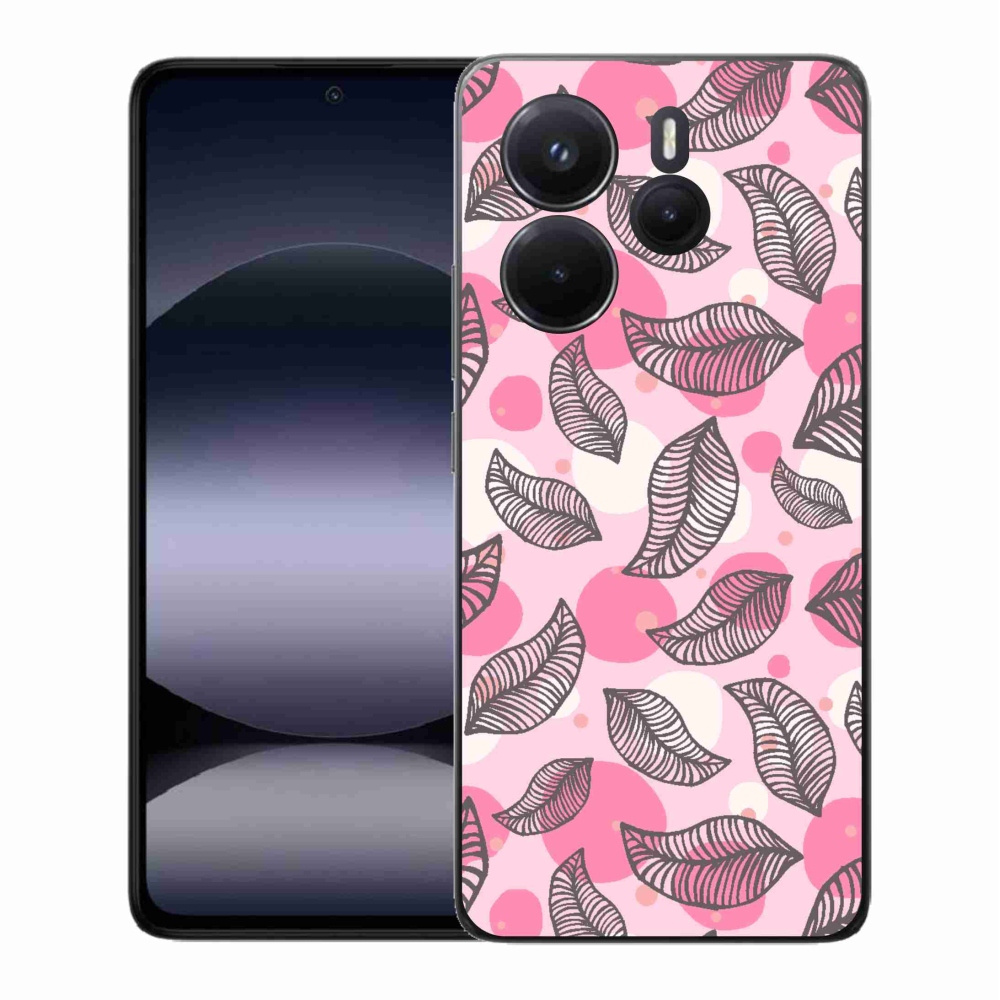 Gelový kryt mmCase na Xiaomi Redmi Note 14 - kreslené padající listy