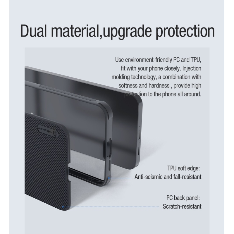Nillkin Super Frosted PRO Magnetic Zadní Kryt pro Samsung Galaxy A55 5G Black