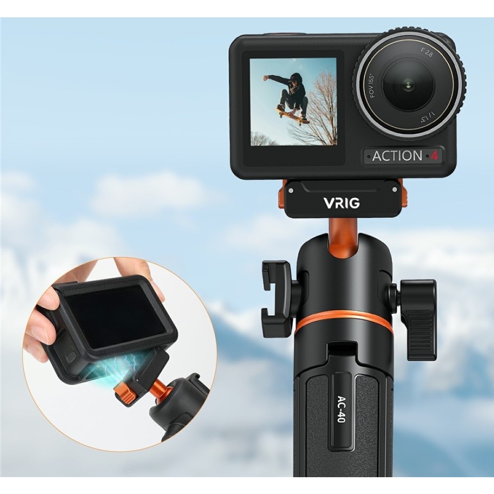 VRIG Magnetický rychloupínací stativ pro DJI Osmo Action 5 Pro, 4 a 3
