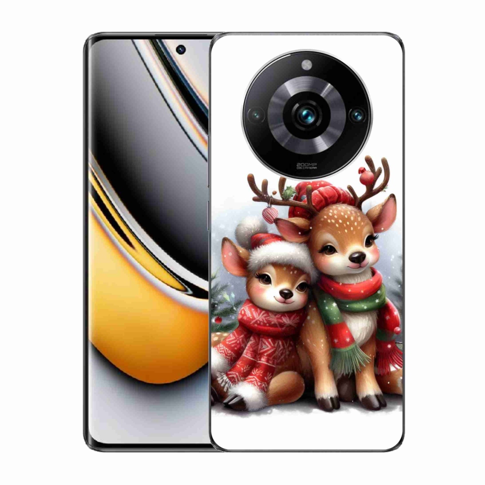Gelový kryt mmCase na Realme 11 Pro/11 Pro+ - vánoční sobi