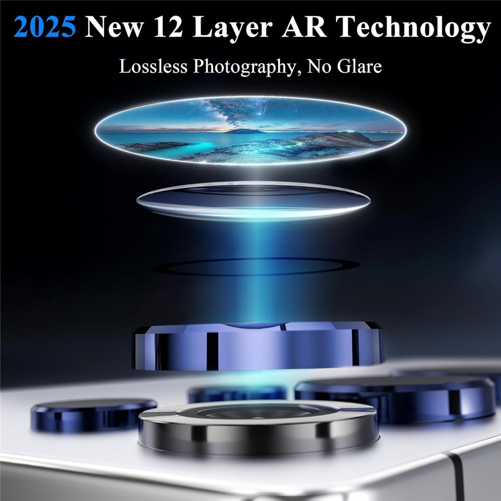 KLB sklo čočky fotoaparátu na Samsung Galaxy A15 4G/5G (samostatná skla) - stříbrné