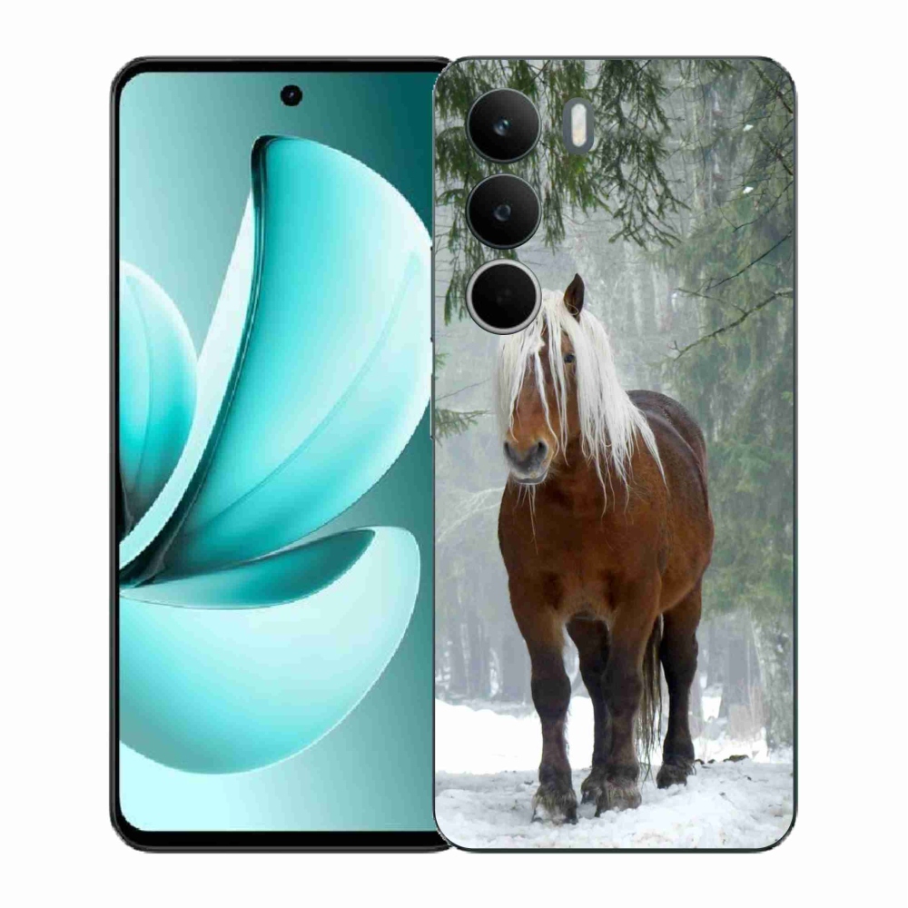 Gelový kryt mmCase na Realme C71 - kůň v lese