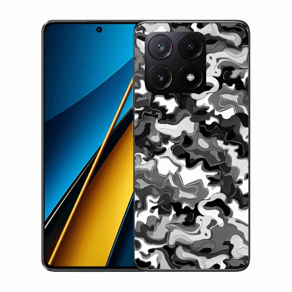 Gelový kryt mmCase na Xiaomi Poco X6 Pro 5G - maskáčový vzor 3