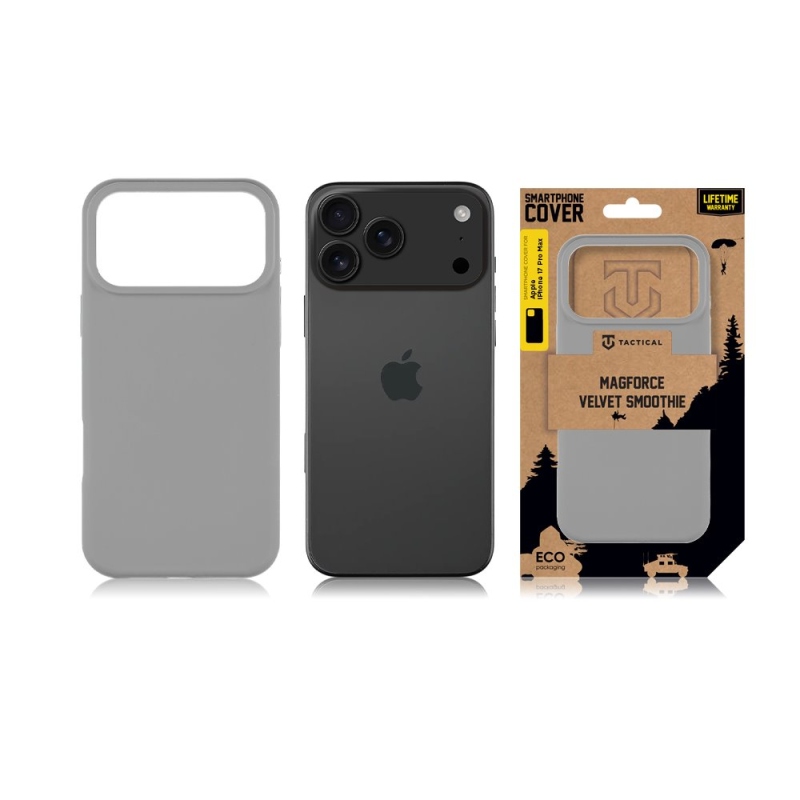 Tactical MagForce Velvet Smoothie Kryt pro Apple iPhone 17 Pro Max Foggy