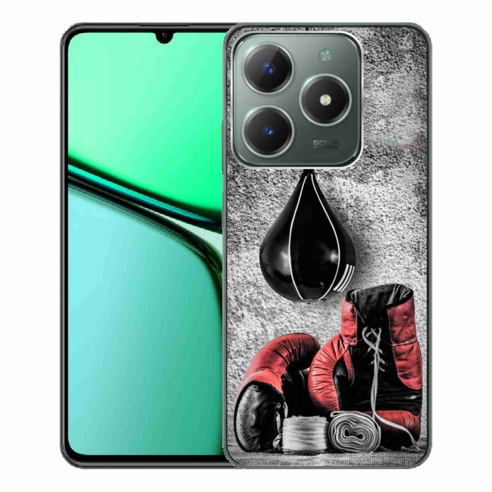 Gelový kryt mmCase na Realme C61 - boxovací pytel a rukavice