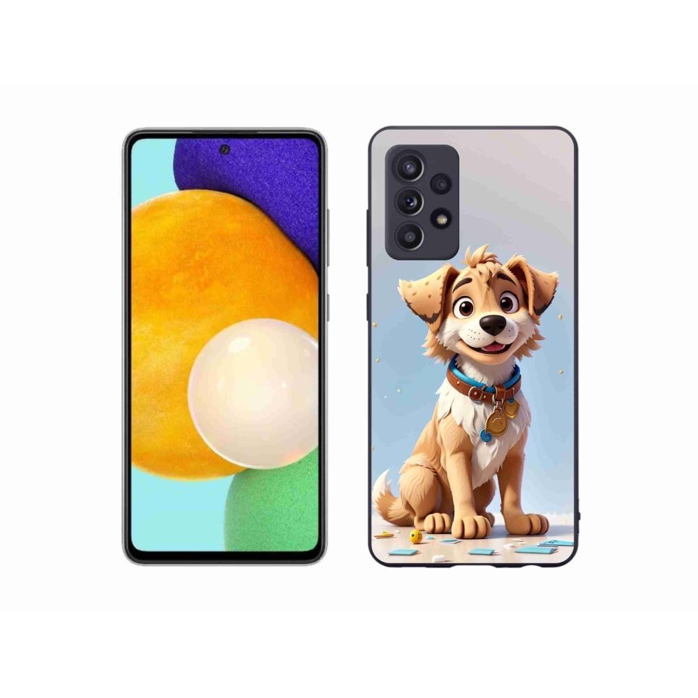 Gelový kryt mmCase na Samsung Galaxy A52/A52 5G - kreslené štěně
